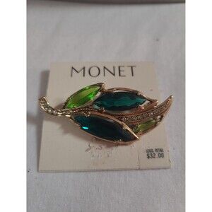 Monet leaf brooch